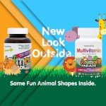 Natures Plus Animal Parade Children's Chewable Multivitamin - 180 Animal-Shaped Tablets, Pack of 2 - Natural Assorted Flavors - Vegan, Gluten Free - 180 Total Servings