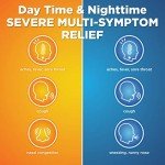 Amazon Basic Care Vapor Ice Day and Night Severe Cold and Flu Relief Caplets, Maximum Strength Medicine, Combo Pack, 48 Count