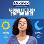 Mucinex Fast-Max Day Cold and Flu & Night Cold and Flu Medicine for Adults, Day/Night Combo Pack for Fever, Sore Throat Relief, Decongestant, Cough & Cold Medicines, 24 Fast-Dissolving Liquid Gels