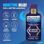 Mucinex FastMax DM Max Cold & Flu Liquid - Thins Mucus, Relieves Cough, Chest Congestion, Pain, Fever, Sneezing, Sore Throat, Runny Nose