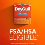 Vicks DayQuil Cold & Flu Medicine, Non-Drowsy Powerful Multi-Symptom Daytime Relief for Headache, Fever, Sore Throat, Minor Aches and Pains, Nasal Congestion, Sinus Pressure and Cough, 48 Liquicaps