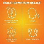 Amazon Basic Care Daytime Cold and Flu Relief Liquid Caps Softgel, Non-Drowsy Cold Medicine, Relief of Pain, Fever, Cough, Sore Throat, Nasal Congestion, 48 Count