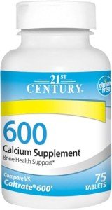 21st Century Calcium Supplement, 600 mg, 75 Count