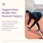 Barimelts Calcium Citrate with Vitamin D3 & Magnesium, 120 Smooth-Dissolving Tablets (1-Month Supply), Bariatric Calcium Supplements for Women, Natural Berry Flavor​