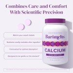 Barimelts Calcium Citrate with Vitamin D3 & Magnesium, 120 Smooth-Dissolving Tablets (1-Month Supply), Bariatric Calcium Supplements for Women, Natural Berry Flavor​