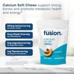 Bariatric Fusion Bariatric Calcium Chews | Calcium Citrate with Vitamin D3 Calcium Supplement Bariatric Vitamin | Sugar Free Calcium Citrate Chewable | Calcium Citrate 500mg | Fruit Punch | 60 Count