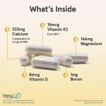 Jarrow Formulas BoneUp for Bone Density and Skeletal Nutrition, Includes Vitamin D3, K2 (as MK-7) and Calcium, 240 Capsules