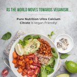 Pure Nutrition Ultra Calcium Citrate 1000mg Highly absorbable Calcium Supplement with Calcium Citrate Malate, Vitamin D, Zinc and Magnesium - 1 Tablet Daily (90 Veg Tabs) Non-GMO | Gluten-Free