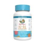 MaryRuth Organics Calcium with Vitamin D & Vitamin K2, 2 Month Supply, Calcium Supplement Supports Bone Health & Joint Support, with Vitamins D3 K2 Gummies, Vegan, Non-GMO, Gluten Free, 60 Count