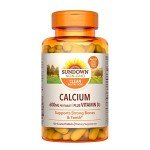 Sundown Calcium Vitamin D3 Tablets, Supports Immune and Bone Health, 600mg Calcium, 250IU Vitamin D3, 120 Coated Tablets