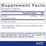 Pure Encapsulations Calcium (Citrate) - Supplement for Bone, Teeth, Colon, and Cardiovascular Health Support* - with Premium Calcium Citrate - 60 Capsules