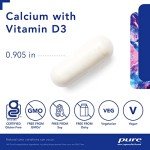 Pure Encapsulations Calcium with Vitamin D3 | Dietary Supplement to Support Bone, Colon, and Cardiovascular Health* | 180 Capsules