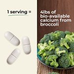 PlantFusion Vegan Calcium, Premium Plant Based Calcium (1000mg) Sourced from Icelandic Red Algae, Plus Magnesium, D3, K2, and Boron, 90 Vegan Tablets