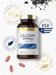 Carlyle Calcium 1200mg with Vitamin D3 | 300 Caplets | Non-GMO, Gluten Free, and Vegetarian