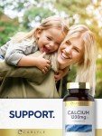 Carlyle Calcium 1200mg with Vitamin D3 | 300 Caplets | Non-GMO, Gluten Free, and Vegetarian