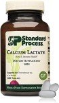 Standard Process Inc. Calcium Lactate - Immune Support and Bone Strength - Bone Health and Muscle Supplement with Magnesium and Calcium - 180 Tablets