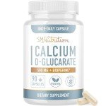 Calcium D-Glucarate | 500mg | CDG for Liver Detox and Cleanse, Hormone Balance, and Menopause Support | Calcium Supplement | Vegan, Non-GMO, Third-Party Tested | 90 Capsules (3-Month Supply)