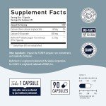 Calcium D-Glucarate | 500mg | CDG for Liver Detox and Cleanse, Hormone Balance, and Menopause Support | Calcium Supplement | Vegan, Non-GMO, Third-Party Tested | 90 Capsules (3-Month Supply)