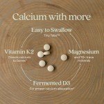 New Chapter Calcium Supplement - Bone Strength Tiny Tabs Organic Calcium with Magnesium, Vitamin D3+K2, 70+ Trace Minerals for Bone Health, Gluten Free, Easy to Swallow - 240 ct