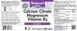 Bluebonnet Nutrition Calcium Citrate Magnesium Plus Vitamin D3 Caplets, Bone Health & Muscle Relaxation, Non GMO, Gluten, Soy & Milk Free, Kosher, White, Unflavored, 180 Count