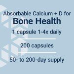 Life Extension Calcium Citrate with Vitamin D, Super-absorbable Calcium to Support Optimal Bone Health, Gluten-Free, Non-GMO, 200 Capsules