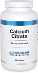 Douglas Laboratories Calcium Citrate | Elemental Mineral to Support The Strength and Structure of Bones and Teeth | 250 Tablets