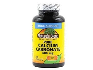 Nature's Blend Pure Calcium Carbonate 600 mg 100 Tabs (1684)