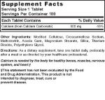 Nature's Blend Pure Calcium Carbonate 600 mg 100 Tabs (1684)