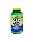 Spring Valley Calcium Citrate 600 mg, 300 Tablets - Bone & Joint Health + STS Sticker.
