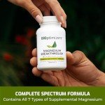 BiOptimizers Magnesium Breakthrough Supplement 4.0 - Has 7 Forms of Magnesium: Glycinate, Malate, Citrate, and More - Natural Sleep and Brain Supplement - 60 Capsules