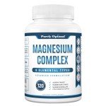 Purely Optimal Magnesium Complex - High Absorption Magnesium Supplement with Magnesium Citrate, Glycinate, Malate & More - High Absorption, Gluten Free, Soy Free, Non-GMO - 120 Capsules