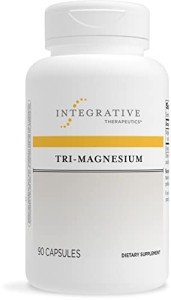 Integrative Therapeutics Tri-Magnesium - Supports Healthy Bones & Teeth* - Supports Cardiovascular & Neurological Function* - Promotes Calm* - 90 Capsules