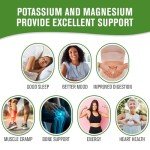 NaturalSlim Potassium Magnesium Supplement 100 Capsules – MagicMag C Magnesium Citrate Supplements for Sleep Support, Heart Health, and Muscle Cramp Relief | Gluten-Free 2 Pack