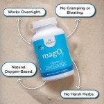 nbpure MagO7 - Natural Colon Cleanse & Detox - Occasional Constipation Relief, Stool Softening, & Bloating Support for Men & Women - Ozonated Magnesium Oxide, 90 Capsules