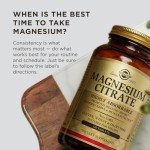 Solgar Magnesium Citrate, 120 Tablets - Promotes Healthy Bones - Supports Nerve & Muscle Function - Non GMO, Vegan, Gluten Free, Dairy Free, Kosher - 60 Servings