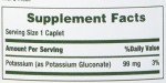 Nature's Bounty Potassium Gluconate 99mg, 100 Caplets