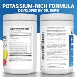 Dr. Berg Zero Sugar Hydration Keto Electrolyte Powder - Enhanced w/ 1000 mg of Potassium & Real Pink Himalayan Salt (NOT Table Salt) - Raspberry & Lemon Flavor Hydration Drink Supplement, 100 Servings