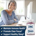 NEW AGE Zinc Gummies - 50mg High Immune Booster Zinc Supplement, Immune Defense, Powerful Natural Antioxidant, Non-GMO - by New Age (60 Count (Pack of 1))