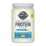 Vegan Protein Powder - Vanilla Protein Powder, Organic Protein Powder, 22g Plant Based Protein & BCAAs, Probiotics & Digestive Enzymes - Garden of Life Protein Powder, Gluten & Lactose Free 1.5 LB