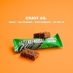 Barebells Vegan Protein Bars Hazelnut & Nougat - 12 Count, 1.9oz Bars - Features Plant Based Protein Bar with 15g of High Protein - Chocolate Protein Snacks with Only 1g of Total Sugars - Ideal for