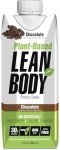 Lean Body Ready-to-Drink, Plant-Based Vegan Chocolate Protein Shake, 30g Protein, No Artificial Flavors, Sweeteners or Colors, Non GMO, Gluten Free, Premium Pea & Rice Blend (Pack of 12)