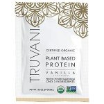 Truvani Vegan Pea Protein Powder | Vanilla | 20g Organic Plant Based Protein | 1 Serving | Keto | Gluten & Dairy Free | Low Carb | No Added Sugar