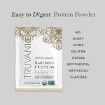 Truvani Vegan Pea Protein Powder | Vanilla | 20g Organic Plant Based Protein | 1 Serving | Keto | Gluten & Dairy Free | Low Carb | No Added Sugar