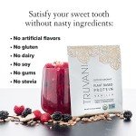 Truvani Vegan Pea Protein Powder | Vanilla | 20g Organic Plant Based Protein | 1 Serving | Keto | Gluten & Dairy Free | Low Carb | No Added Sugar