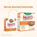 Mary's Gone Crackers Super Seed Crackers, Organic Plant Based Protein, Gluten Free, Everything, 5.5 Ounce (Pack of 1)