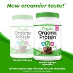 Orgain Organic Vegan Protein Powder, Creamy Chocolate Fudge - 21g Plant Protein, 7g Prebiotic Fiber, Low Net Carb, No Lactose, No Added Sugar, For Shakes & Smoothies, 2.03 lb (Packaging May Vary)