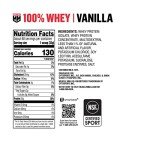 Muscle Milk 100% Whey Protein Powder, Vanilla, 5 Pound, 68 Servings, 25g Protein, 2g Sugar, Low in Fat, NSF Certified for Sport, Energizing Snack, Workout Recovery, Packaging May Vary