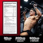 Muscletech Whey Protein Powder (French Vanilla Bean, 4LB) - Nitro-Tech Ripped Whey Protein Isolate & Peptides Smoothie Mix for Lean Muscle & Fast Recovery - 30g of Whey Protein for Women & Men