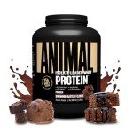 Animal Whey Isolate Protein Powder - Loaded for Pre & Post Workout Muscle Builder and Recovery with Digestive Enzymes for Men & Women - 25g Protein, Great Taste, Low Sugar - Brownie Batter 4 lbs