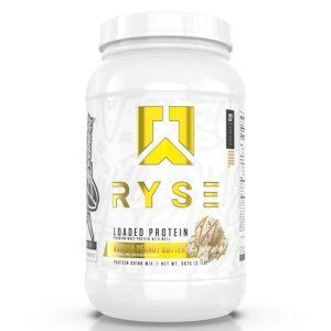 Ryse Loaded Protein Powder | 25g Whey Protein Isolate & Concentrate | with Prebiotic Fiber & MCTs | Low Carbs & Low Sugar | 27 Servings (Vanilla Peanut Butter)